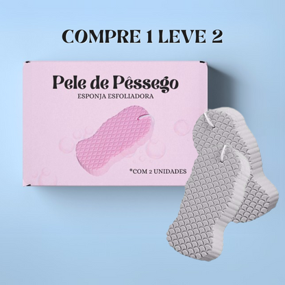 Esponja Esfoliante Pele de Pêssego© - COMPRE 1 LEVE 2