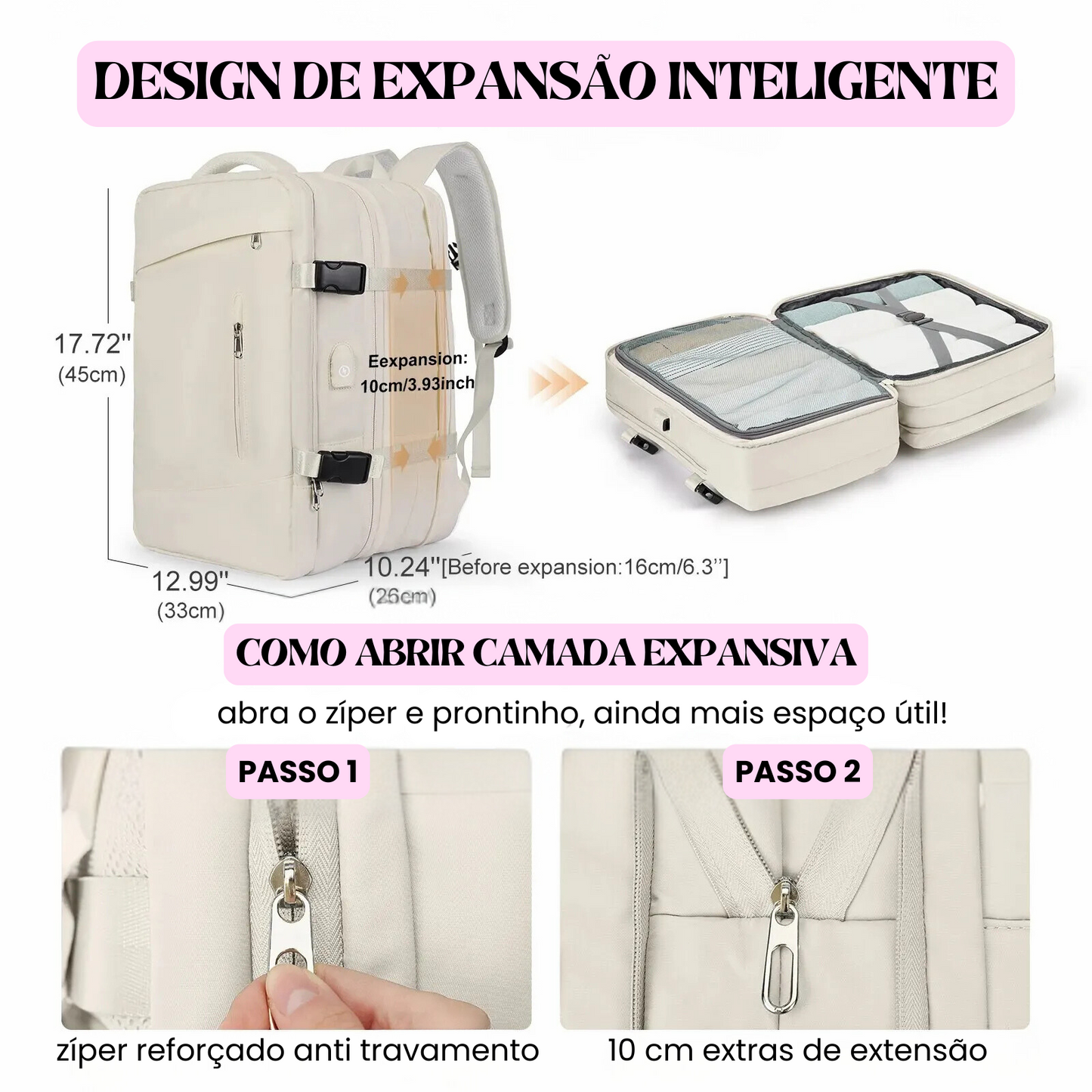 Mochila Viagem Cottage Extra Grande